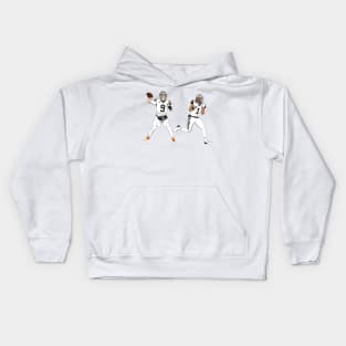 duo of cincinnati in white Kids Hoodie